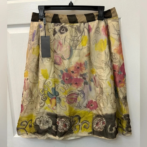 Alberta Ferretti silk skirt sz 12 - Picture 1 of 5